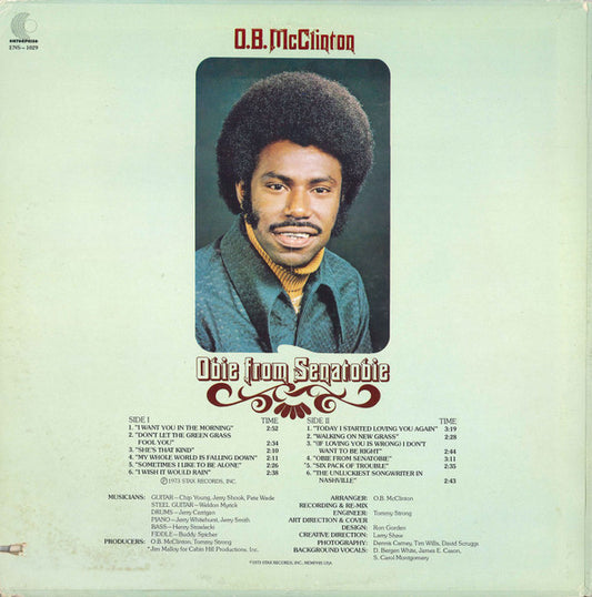 Obie McClinton : Obie From Senatobie (LP, Album, Son)
