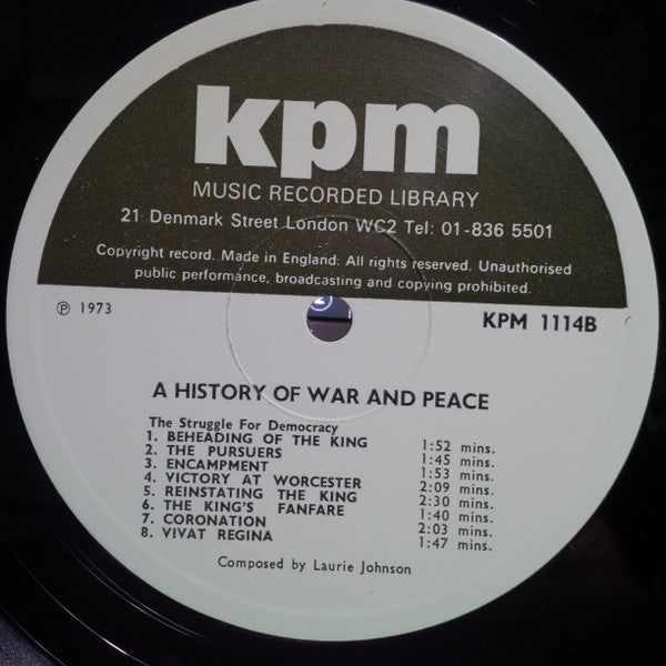 Laurie Johnson : A History Of War And Peace (LP)