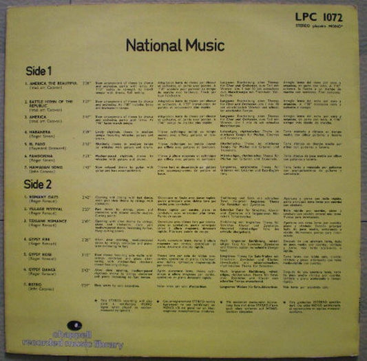 Mark Duval And His Music : National Music (LP)