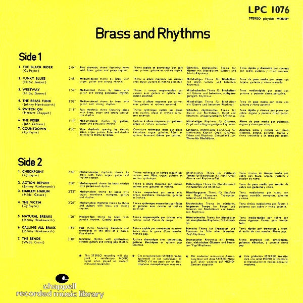 Mark Duval And His Music : Brass And Rhythms (LP)