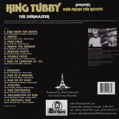 King Tubby : Dub From The Roots (LP, Album, RP)