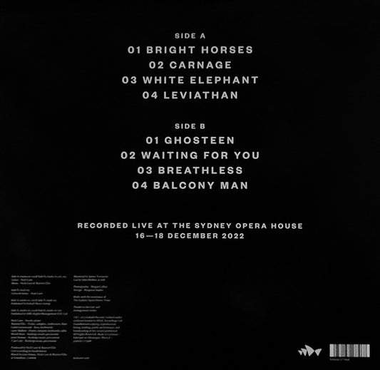 Nick Cave & Warren Ellis : Australian Carnage (Live At The Sydney Opera House) (LP, Album, Ltd)