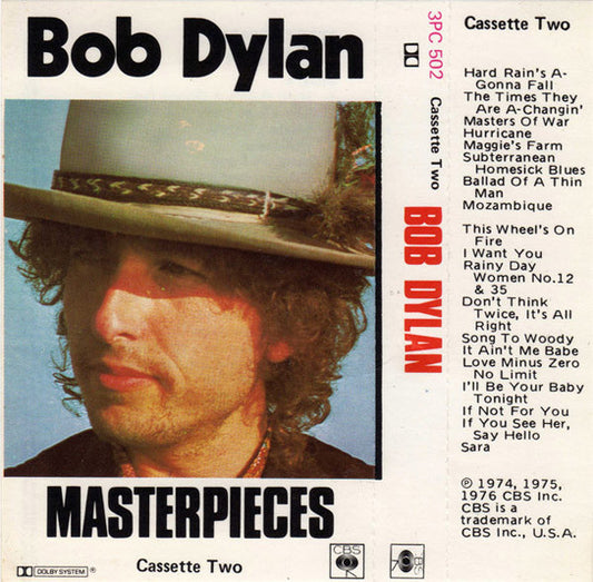 Bob Dylan : Masterpieces (2xCass, Comp, RE)