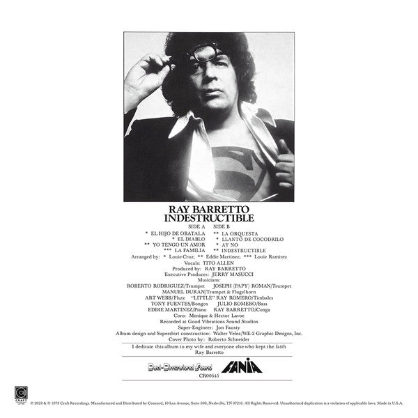 Ray Barretto : Indestructible (LP, Album)