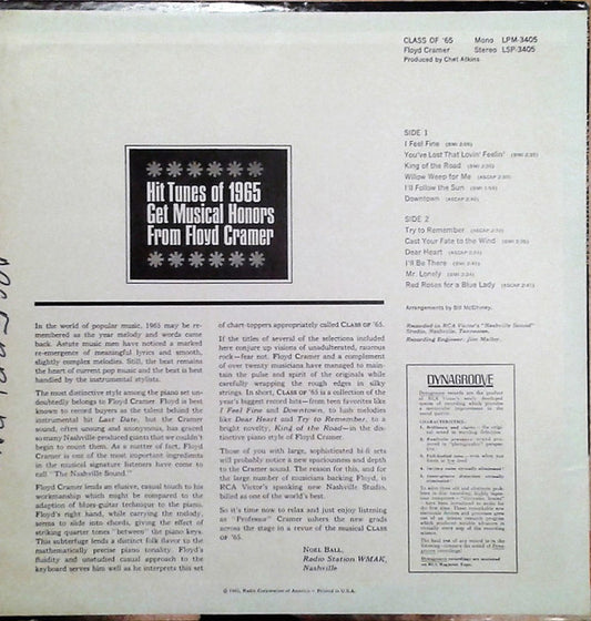 Floyd Cramer : Class Of '65 (LP)