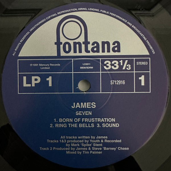 James : Seven (2xLP, Album, RE)