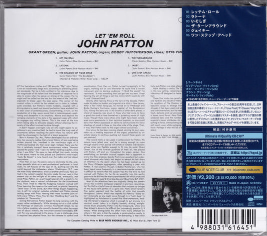 Big John Patton* : Let 'Em Roll (CD, Album, Ltd, RE, RM, UHQ)