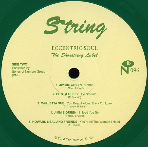 Various : Eccentric Soul: The Shoestring Label (LP, Comp, Gre)