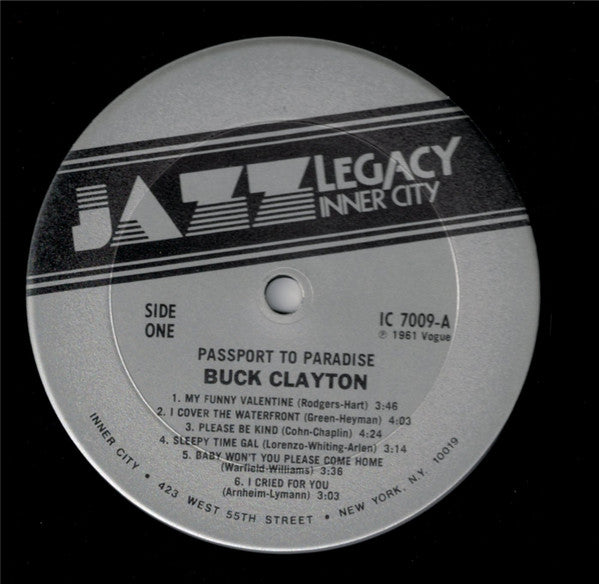 Buck Clayton : Passport To Paradise (LP, Album, RE)