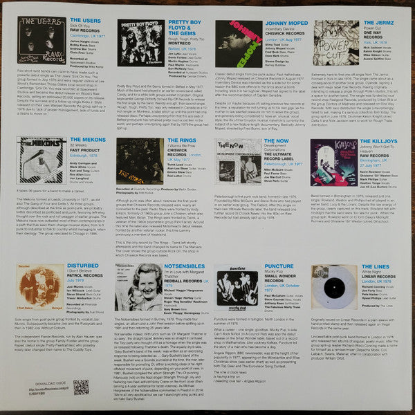 Various : Punk 45: There Is No Such Thing As Society - Get A Job, Get A Car, Get A Bed, Get Drunk! Vol.2: Underground Punk And Post-Punk In The UK 1977-81 (2xLP, Comp, RE, Blu)
