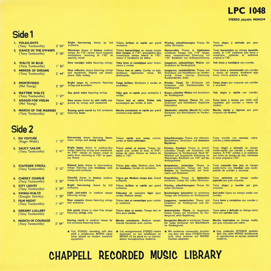 Ole Jensen And His Orchestra : Chappell Recorded Music (LP)
