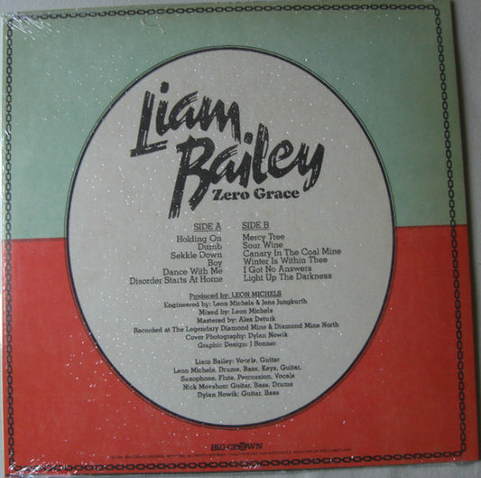 Liam Bailey : Zero Grace (LP, Album)