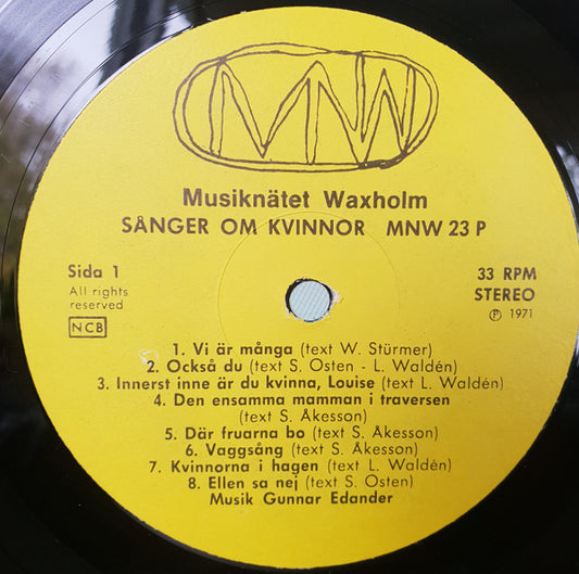 Sånger Om Kvinnor : Sånger Om Kvinnor (LP, Yel)