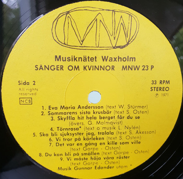 Sånger Om Kvinnor : Sånger Om Kvinnor (LP, Yel)