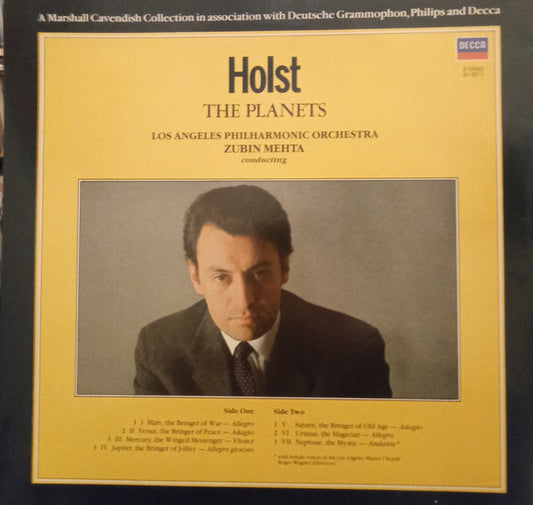 Gustav Holst, Los Angeles Philharmonic Orchestra, Zubin Mehta : The Planets (LP, RE)