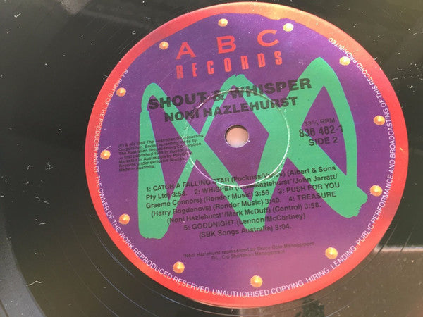 Noni Hazlehurst : Shout & Whisper (LP, Album)