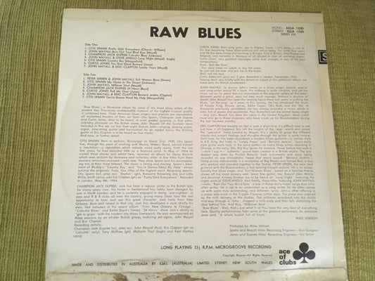 Various : Raw Blues (LP, Comp)