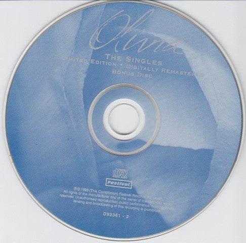 Olivia Newton-John : Olivia - The Singles - Australasian Tour Souvenir (2xCD, Comp, Ltd, RM)
