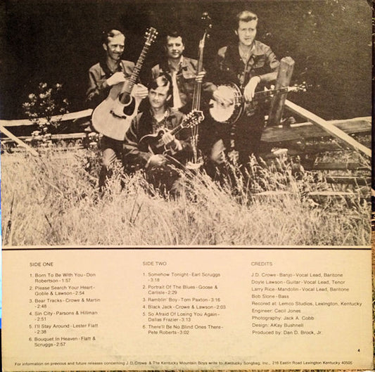 J.D. Crowe And The Kentucky Mountain Boys : Ramblin' Boy (LP, Album)
