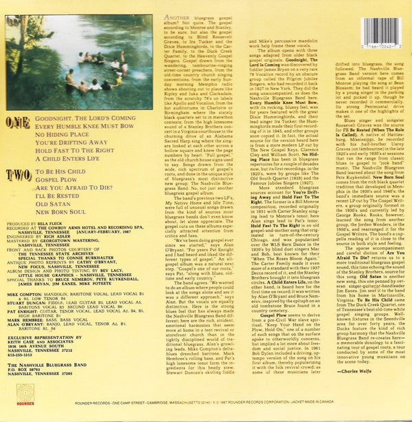 The Nashville Bluegrass Band : To Be His Child (LP, Album)