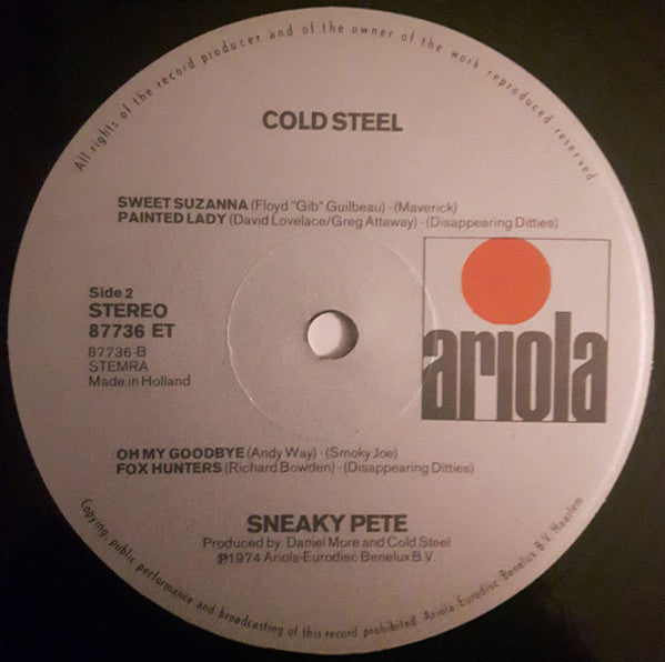 Sneaky Pete* : Cold Steel (LP, Album)