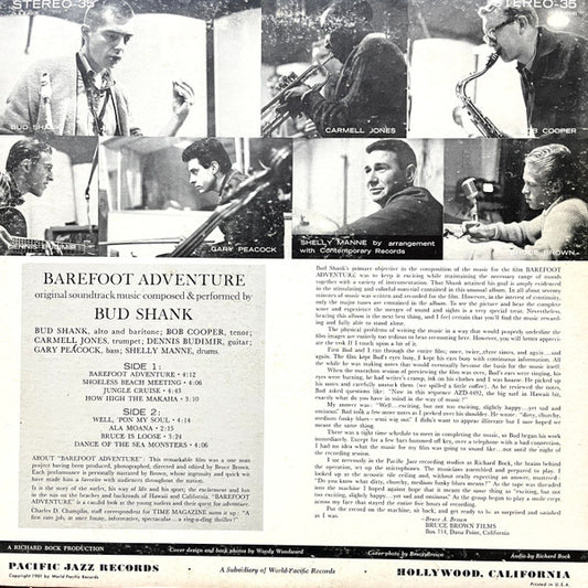 Bud Shank : Barefoot Adventure (LP, Album)