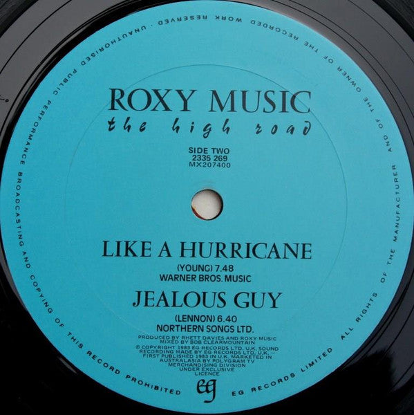 Roxy Music : The High Road (LP, MiniAlbum)