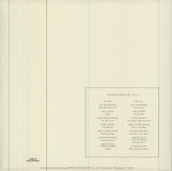 Various : Penrose Showcase Vol. II (LP, RSD, Comp, Pic)