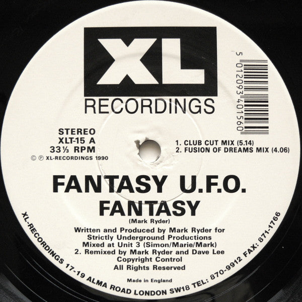 Fantasy UFO : Fantasy (Includes Original & Remix Versions) (12")