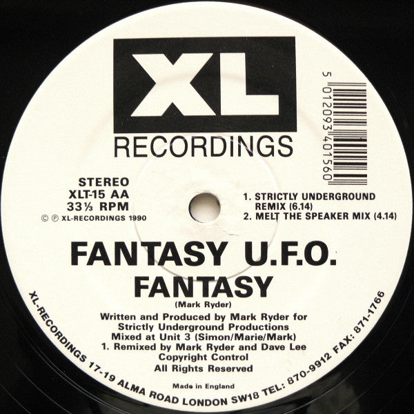 Fantasy UFO : Fantasy (Includes Original & Remix Versions) (12")
