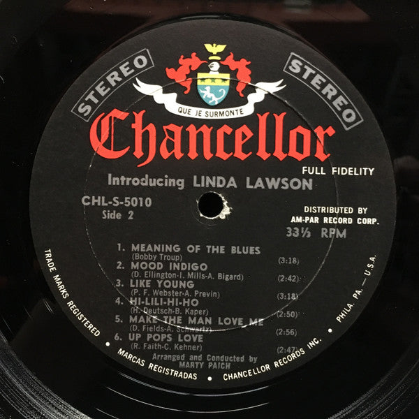 Linda Lawson : Introducing Linda Lawson (LP, Album)