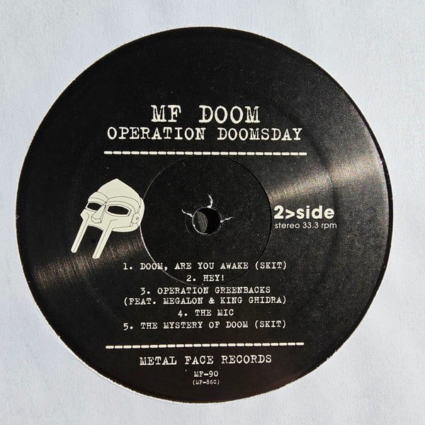 MF Doom : Operation: Doomsday (2xLP, Album, RE, RM)