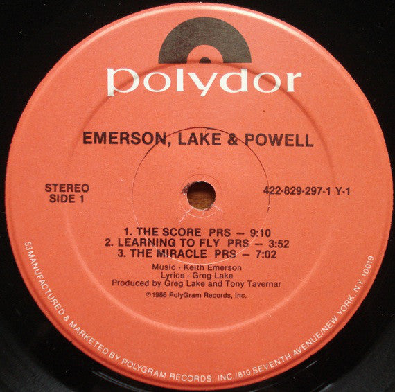 Emerson, Lake & Powell : Emerson, Lake & Powell (LP, Album, 53-)