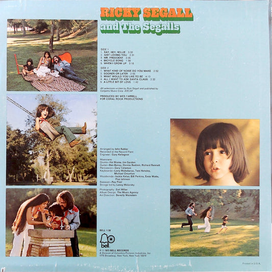 Ricky Segall And The Segalls : Ricky Segall And The Segalls (LP, Album)
