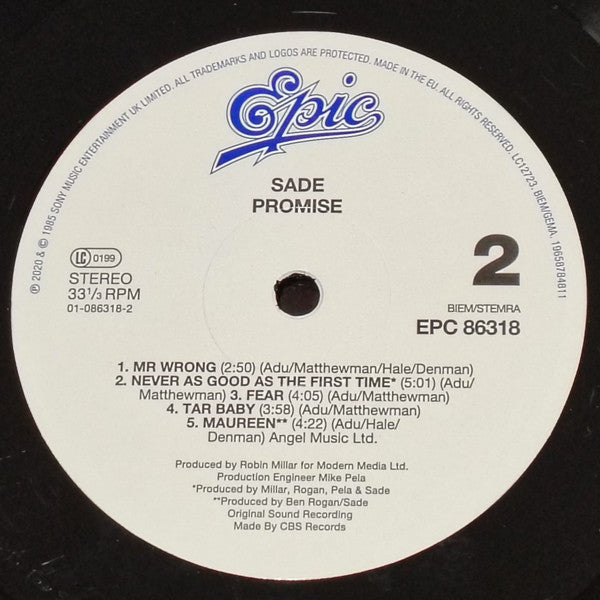 Sade : Promise (LP, Album, RE, Gat)