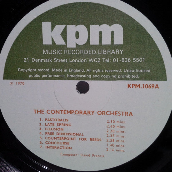 David Francis / Derrick Mason : The Contemporary Orchestra / Interfusions (LP)