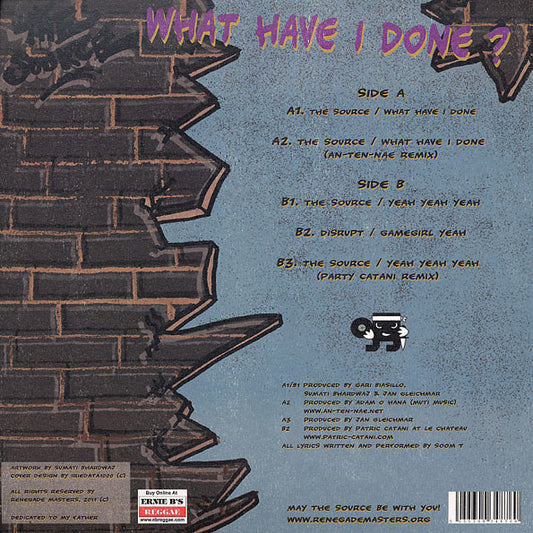The Source (11) : What Have I Done? (12")