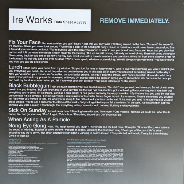 The Dillinger Escape Plan : Ire Works (LP, Album, RE, RP, Cus)