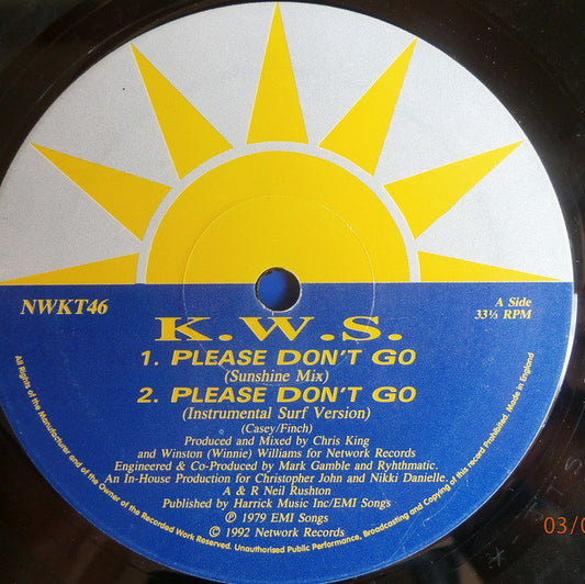 K.W.S. : Please Don't Go (12")