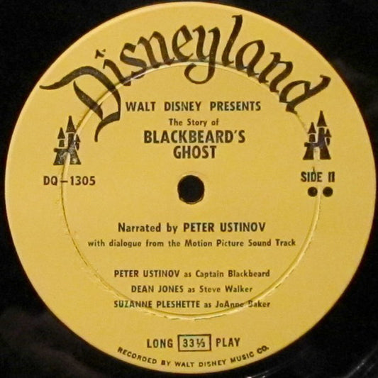 Peter Ustinov And Dean Jones (7) And Suzanne Pleshette : Walt Disney Presents The Story Of Blackbeard's Ghost (LP)