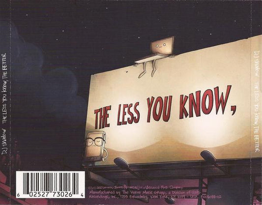 DJ Shadow : The Less You Know, The Better (CD, Album)