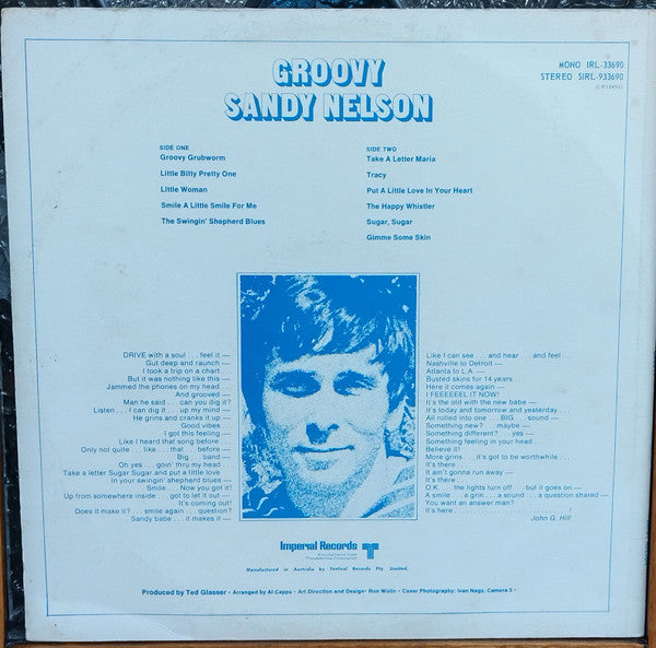 Sandy Nelson : Groovy (LP, Album)