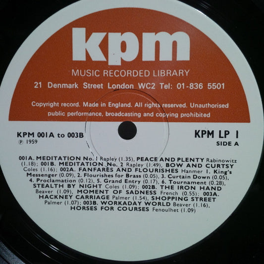 Various : KPM 001A-006B (LP, Mono)