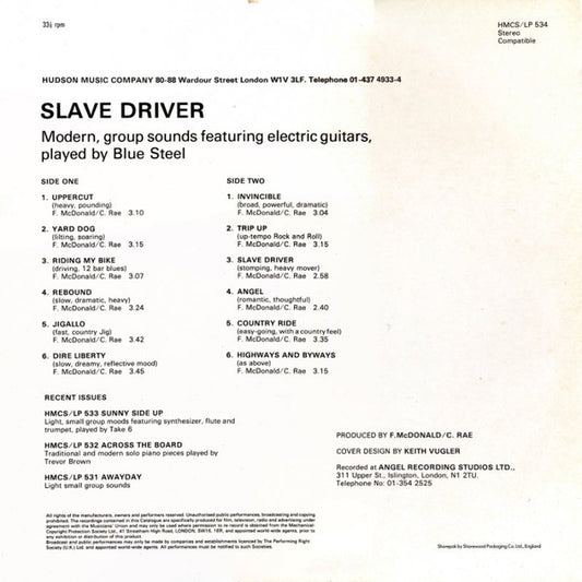 Blue Steel (3) : Slave Driver (LP)