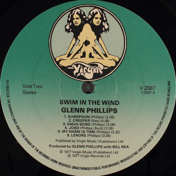 Glenn Phillips : Swim In The Wind (LP, Album)