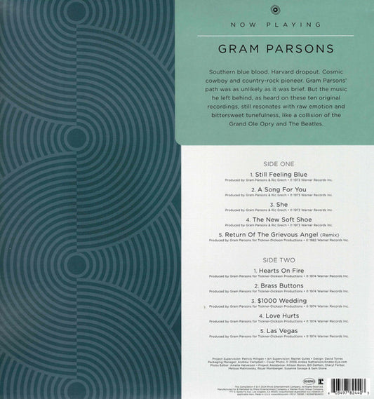 Gram Parsons : Now Playing (LP, Comp, Blu)