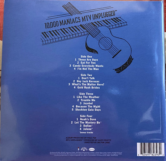 10,000 Maniacs : MTV Unplugged (2xLP, Album)