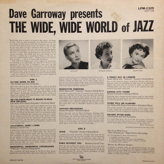 Various : Dave Garroway Presents The Wide, Wide World Of Jazz (LP)