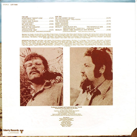 John Buck Wilkin : In Search Of Food Clothing Shelter And Sex (LP, Album)