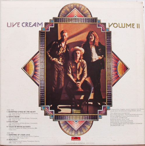 Cream (2) : Live Cream Volume II (LP, Album)